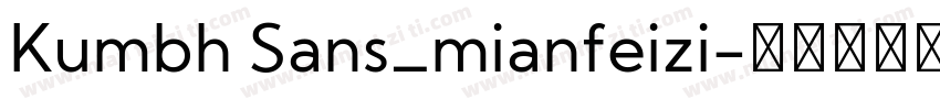 Kumbh Sans_mianfeizi字体转换